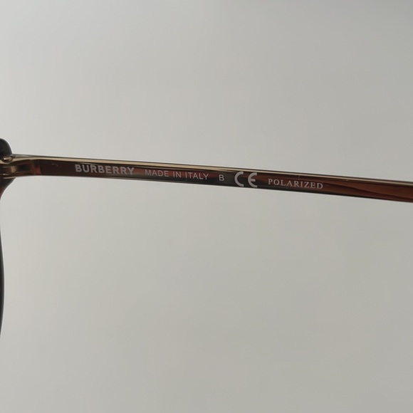 Burberry Round Havana Gold B4296 3816/T5 53-20-140 Women's Sunglasses - Picture 11 of 16